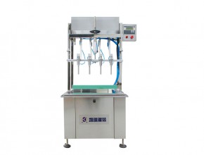四頭半自動直線灌裝機